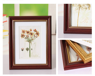 6寸相框實木歐式擺臺創意照片墻掛墻佳能富士米家打印機相片外框
